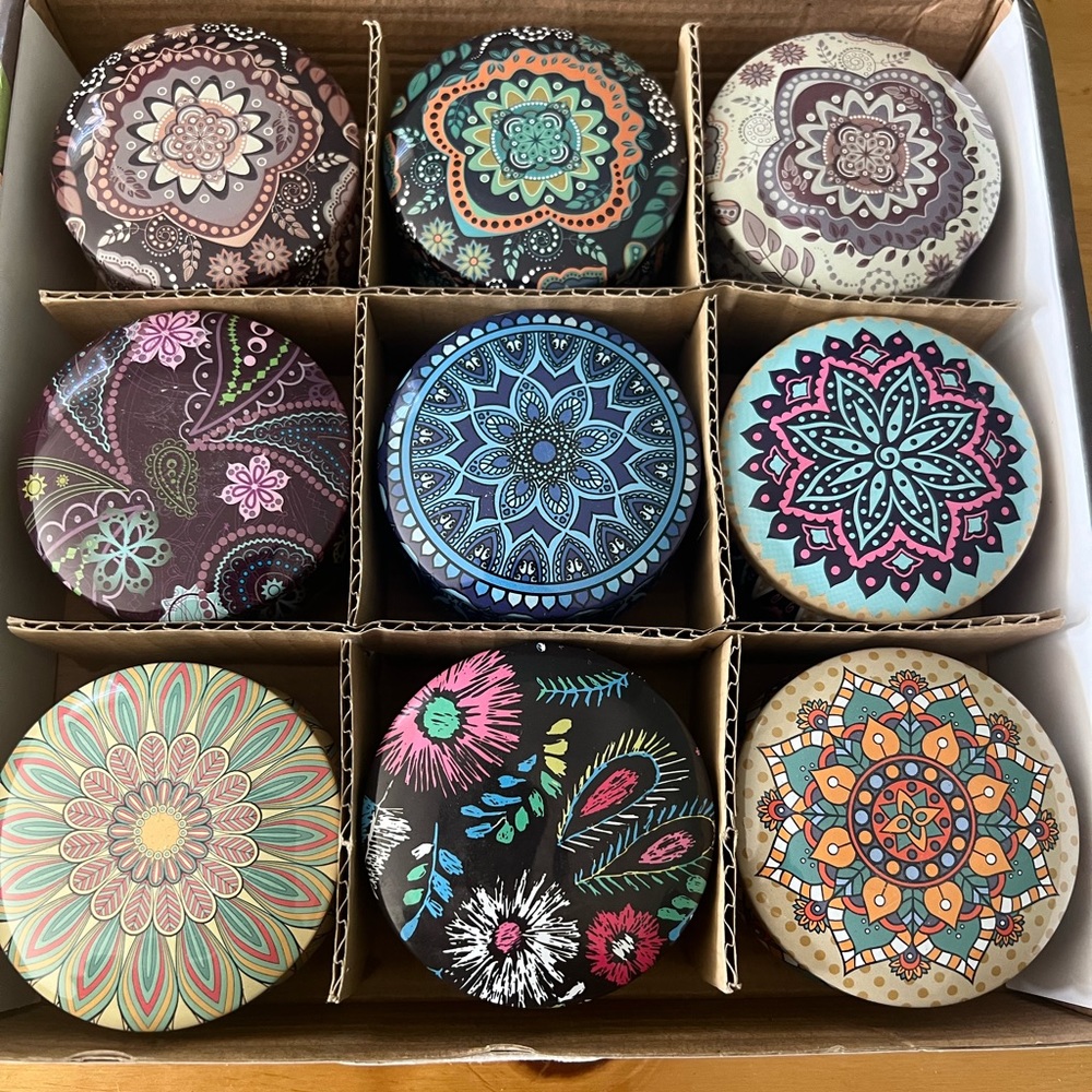 Set of 9 candles